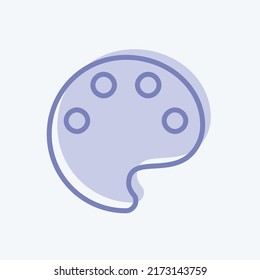 Icon Color Lens. suitable for Photo Editing symbol. two tone style. simple design editable. design template vector. simple symbol illustration