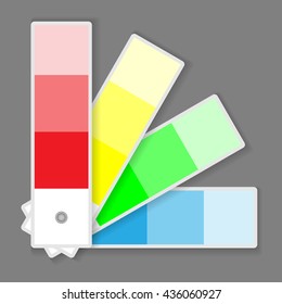 Icon Color Palette Isolated on grey background. Illustration Vector.