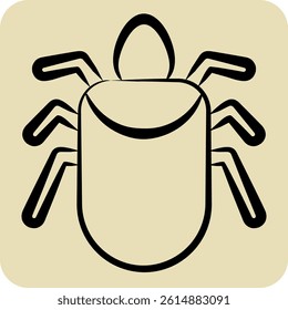 Icon Colorado Beetle. related to Insects symbol. hand drawn style. design editable