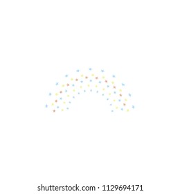 icon colored firework on white background