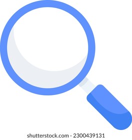 icon colored search magnifying glass blue