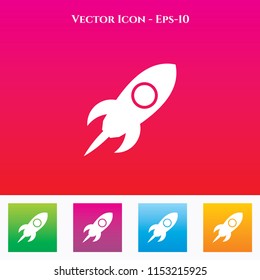  Icon in Colored Square box. eps-10