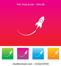  Icon in Colored Square box. eps-10