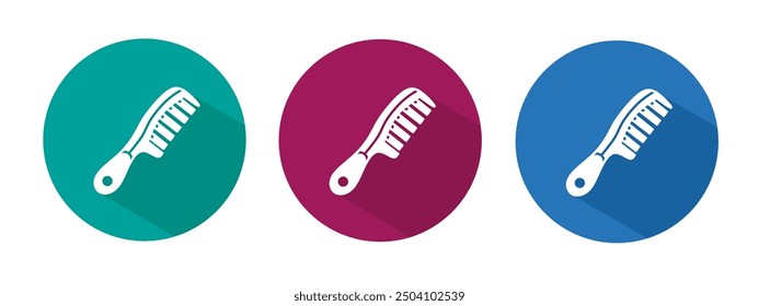 Icon for comb vector illustration in flat.