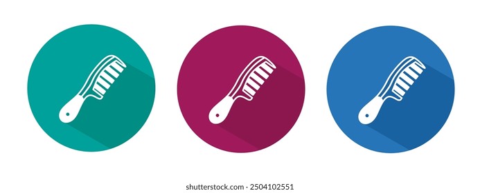 Icon for comb vector illustration in flat.