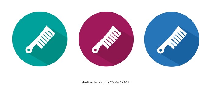 Icon for comb vector illustration in flat.