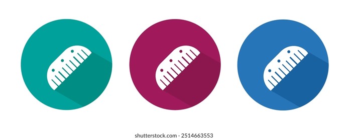Icon for comb vector illustration in flat.