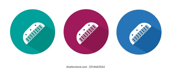 Icon for comb vector illustration in flat.