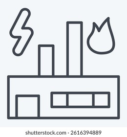 Icon Combined Power. related to Save the World symbol. line style. editable