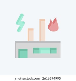 Icon Combined Power. related to Save the World symbol. flat style. editable