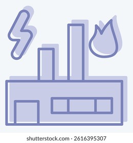 Icon Combined Power. related to Save the World symbol. two tone style. editable