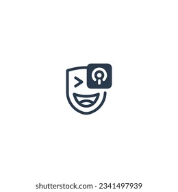 Un icono para un podcast de comedia