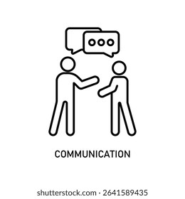 Icon a communication, isolated against a clean background.