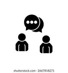 Icon a communication, isolated against a clean background.