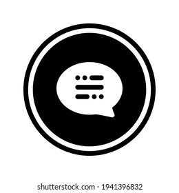 Icon Communication With Style Circular Glyph