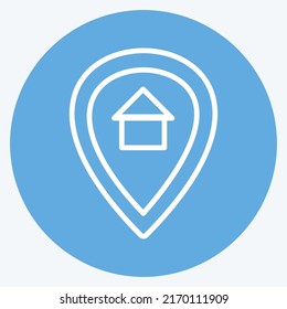 Icon Communities. suitable for Community symbol. blue eyes style. simple design editable. design template vector. simple symbol illustration