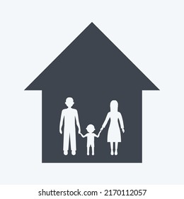 Icon Community Building. suitable for Community symbol. glyph style. simple design editable. design template vector. simple symbol illustration