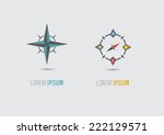 Icon of Compass. Can be used as logo