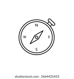 Icon a compass, isolated against a clean background.
