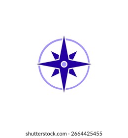 Icon a compass, isolated against a clean background.
