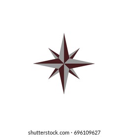 icon compass logo design vector