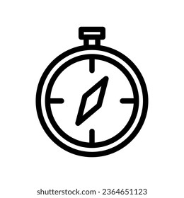 icon compass, navigating icon, editable file