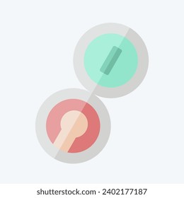 Icon Compass. related to Backpacker symbol. flat style. simple design editable. simple illustration
