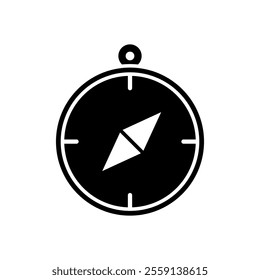 icon compass,Simple compass design guiding north suitable for travel, navigation, orientation, direction, exploration materials, educational content, or adventurerelated themes. Isolated white backgro