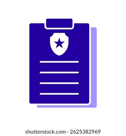 Icon a compliance policies, isolated against a clean background.