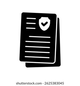 Icon a compliance policy, isolated against a clean background.