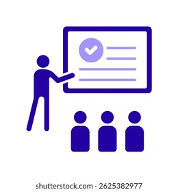 Icon a compliance training, isolated against a clean background.