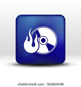 Icon computer disk recording abstract art audio.