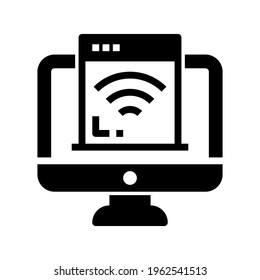 Icon Computer With Style Glyph