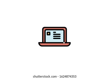 Icon Computer Vector Illustrator Simple Design 