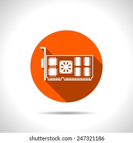 icon of computer video card