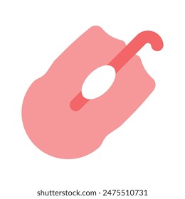 Icon of computer wireless mouse, editable vector