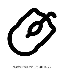 Icon of computer wireless mouse, editable vector