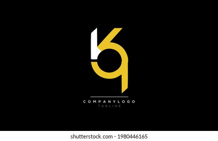  emblema de letra creativa de concepto de icono