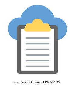 
Icon concept is online shared documents 
