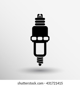 icon concept service station spare automotive components car repair on white background