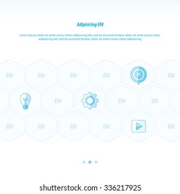  icon Concept vectors design  blue color
