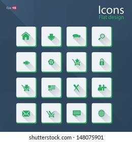 Conceptos de iconos de diseño plano. Formato vectorial editable.