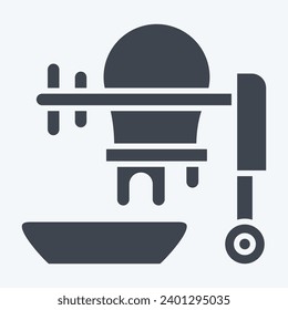 Icon Concrete Mixer. related to Construction symbol. glyph style. simple design editable. simple illustration