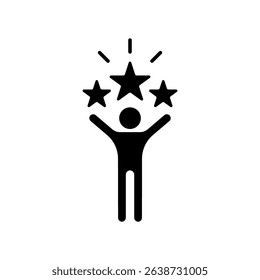 Icon a confidence, isolated against a clean background.