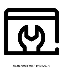 Icon-Konfigurationssegel mit Linienstil