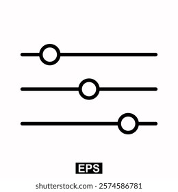The icon of Configuration. Simple flat icon illustration of Configuration. Configuration Icon Vector illustration logo template for many purpose.