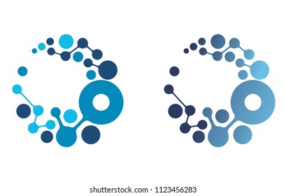 Icon. Connecting circle. Logo for a consulting company