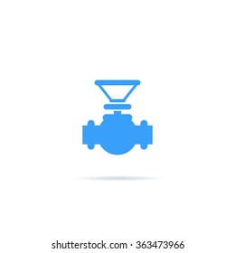 Icon connecting pipes valve.