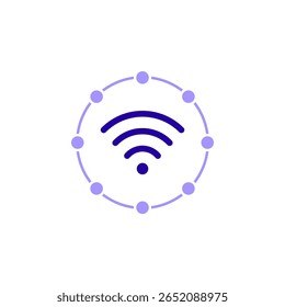 Ícone de uma conexão, isolada em um plano de fundo limpo.
