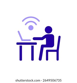 Symbol eine Verbindung, einzeln auf sauberem Hintergrund.
